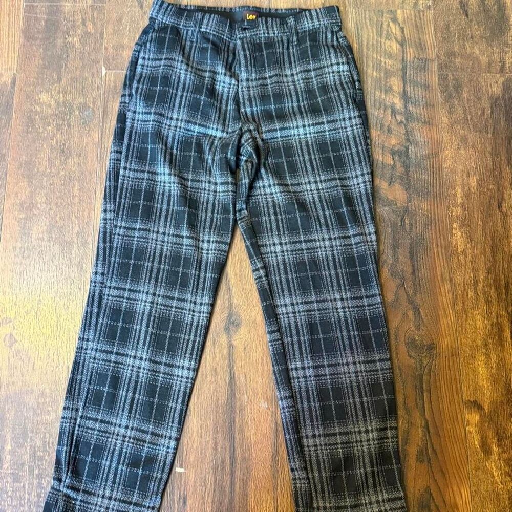 Lee Women's Black and Grey Trousers